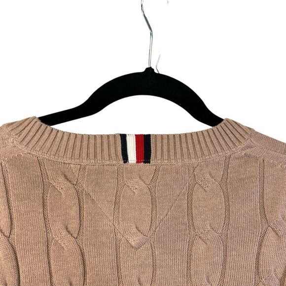 NWT XXL 100% cotton Tommy Hilfiger crewneck sweater cable knit - Picture 15 of 15